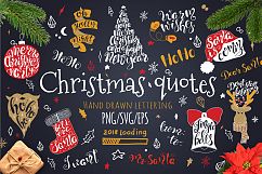  Merry Christmas quotes Lettering set Product Image 1