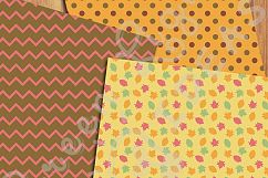 Fall Clipart Set and Digital Papers Product Image 2