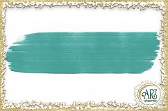 Turquoise Glitter Blue and Green Digital Clipart Brush Stroke 24 of beautiful PNG files Product Image 21