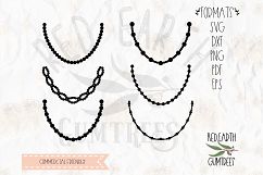 Necklace bundle with bonus heart in SVG,DXF,PNG, EPS formats Product Image 1