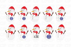 Snowman Bundle SVG Cut Files, Christmas SVG, Snowman Clipart Product Image 1