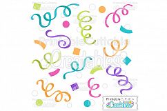 Birthday Confetti SVG Cut File &amp; Clipart