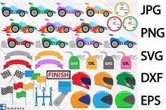 Race Car Designs - Clip art / Cutting Files - 79c Product Image 2