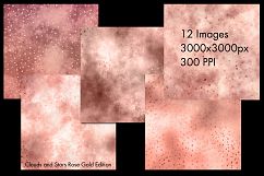 Clouds and Stars Rose Gold Edition Backgrounds - 12 Images Product Image 2