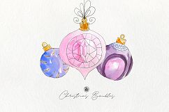 Christmas Watercolor Baubles Product Image 6