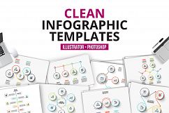 Clean infographic templates Product Image 1