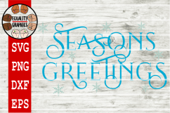 NEW Bundle Christmas Greeting&#039;s 5 SVGs | DXF | EPS | PNG Product Image 4