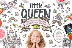 Little Queen - princess graphic pack - kids  and girls Product Image 1