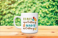 Leaves are Falling SVG - Fall SVG Cut File - DXF EPS PNG JPG Product Image 5