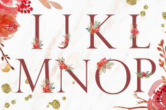 Floral Alphabet and Graphics  Product Image 5