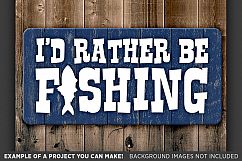 I&#039;d Rather Be Fishing SVG File - Fishing Svg- 784 Product Image 2