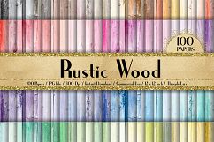 100 Rustic Wood Texture Digital Papers, Distressed Wood Product Image 1