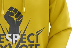 Men&#039;s Hoodie Front View HQ Mockup Product Image 3