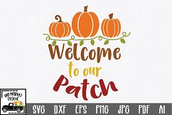Welcome to our Patch SVG - Fall SVG Cut File - DXF EPS PNG Product Image 1