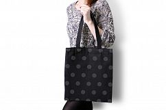 Black Tote Bag Mockup Product Image 2