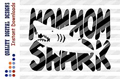 MomMom shark Svg files Family shark shirts Cut files Product Image 2