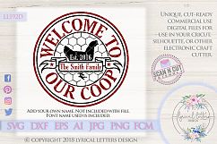Welcome To Our Coop Farmhouse Style Cutting File LL192 Product Image 1