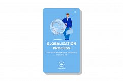Globalization Process Making Businessman Vector Product Image 1