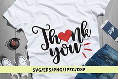 Thank You - SVG EPS DXF PNG Cutting Files Product Image 1