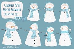 Pastel Snowmen Product Image 2