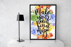 Hand drawn watercolor Inspirational quotes DIY pack Product Image 13