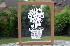Teacher Paper Cut SVG / DXF / EPS Files Product Image 1