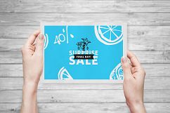 10 Poster Mock-Up Female Model Product Image 11