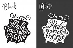 Halloween hand drawn Quotes SVG Cut files Product Image 5