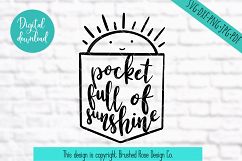 pocket full of sunshine svg, svg files sayings, clip art Product Image 2