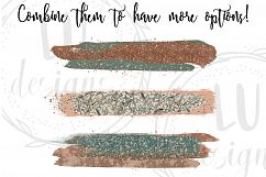 Green and Copper Brush Strokes Product Image 4