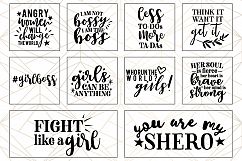 Woman Up Girl Power SVG Cut File Bundle Product Image 3