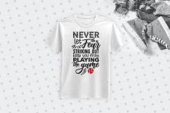 Never let the fear...  Quote - svg, eps, ai, cdr, dxf, png, jpg Product Image 2