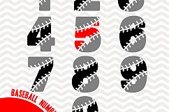 Baseball numbers - SVG, EPS, PNG, JPG, DXF, AI Product Image 2