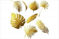 Tropical Leaves Silhouettes Clipart Product Image 4