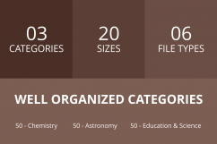 150 Science Flat Greyscale Icons Product Image 3