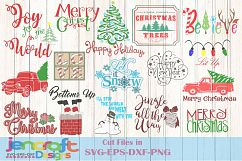 Christmas SVG Bundle. Holiday Svg Snowman SVG, EPS, DXF, PNG Product Image 1