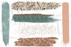 Green and Copper Brush Strokes Product Image 2