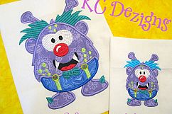 Goofy Monster 01 Machine Applique Design Product Image 1