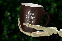 Halloween Mug Cup Mockup Skeleton Product Image 1