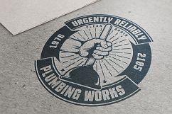 Plumbing retro logos Product Image 4