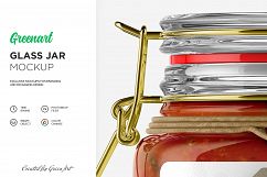 Clear Glass Jar Mockup Product Image 5
