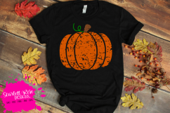 Distressed Pumpkin SVG Product Image 1