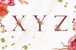 Floral Alphabet and Graphics  Product Image 4