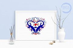 Machine Embroidery Design Love Gecko Lizard Salamander Product Image 1