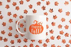 White coffee mug mockup Halloween autumn fall september octo Product Image 5