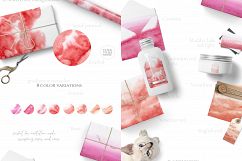 Ombre Watercolor Texture Red &amp; Pink Product Image 3