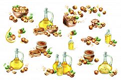 Hazelnuts.Watercolor bundle Product Image 5