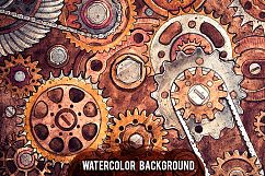 Watercolor Gears Product Image 6