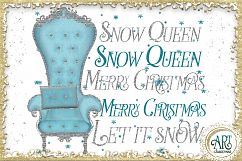 Christmas Snow Queen in Turquoise and Silver 25 PNG images Product Image 4