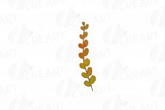 Autumn leaves and branches watercolor clip art pack, png Product Image 19